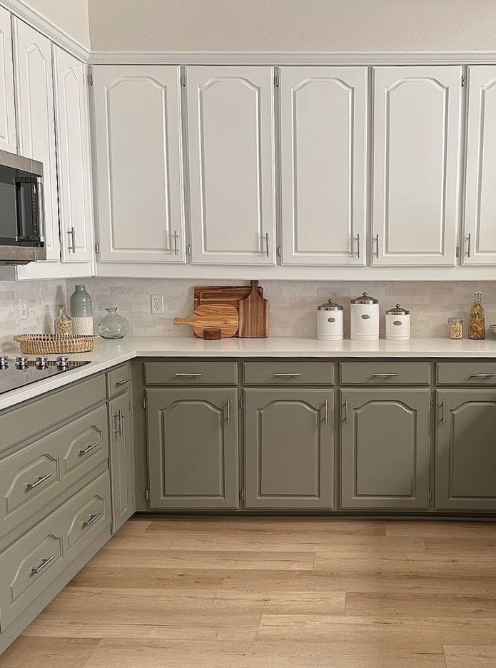 the kitchen is clean and ready for us to use in its new owner's home