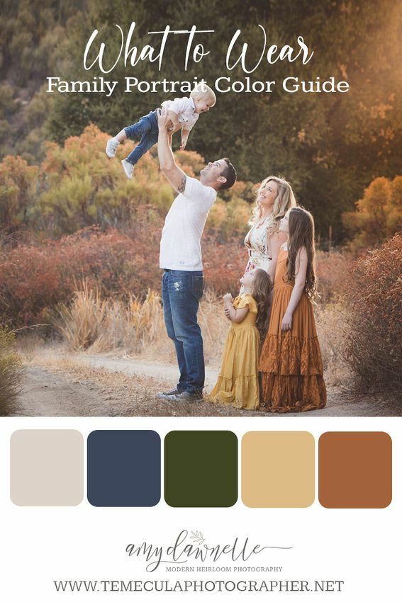 the family portrait color guide for photographers