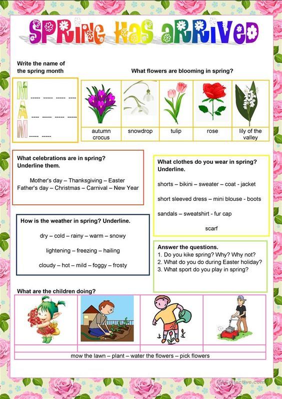 the german language worksheet for children with pictures and words on it, including flowers