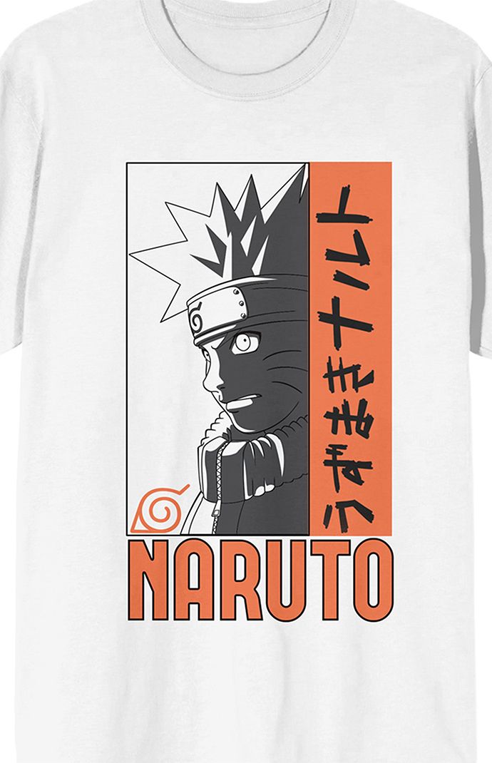 Online only! Naruto fans are sure to love this ladies' graphic t-shirt! The Naruto classic tee features a big colorful image of a line drawing of a character that has been professionally printed and applied to last long enough to get you through any adventure life throws your way! Made of 100% preshrunk cotton, the white t-shirt features short sleeves for style and comfort in any weather. The popular manga series apparel can be machine washed with like colors, then tumble-dried for easy care. As Naruto Tshirts, A Line Drawing, Naruto T Shirt, T-shirt Print Design, Adventure Life, Popular Manga, Goku Super, Anime Tshirt, Manga Style