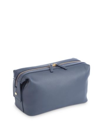 Royce New York Executive Leather Toiletry Bag Designer Blue Box Bag For Office, Blue Designer Box Bag For Office, Designer Blue Box Bag For Travel, Luxury Blue Travel Pouch, Travel Blue Box Bag, Modern Blue Box Bag With Dust Bag, Classic Blue Pouch Bag, Classic Blue Rectangular Box Bag, Blue Business Pouch Bag