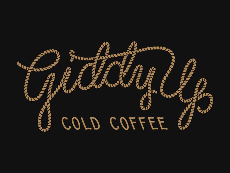 the logo for cold coffee company giftayg, which has been created in gold and black