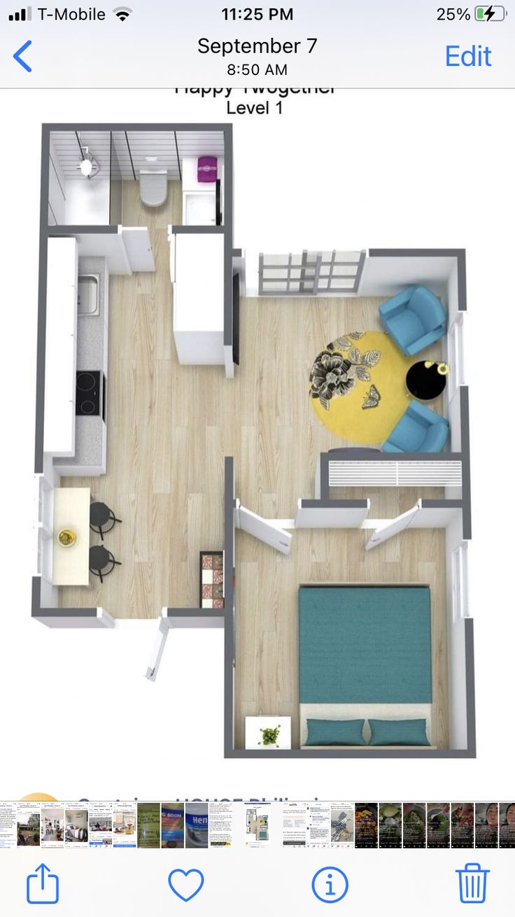 the floor plan for a two bedroom apartment