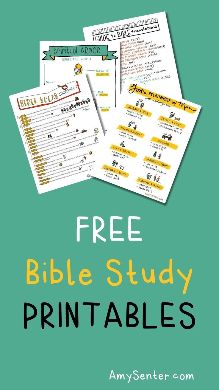 free bible study printables for kids