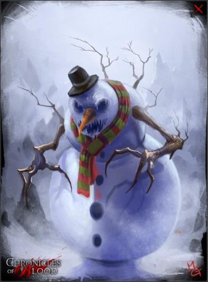 a snowman wearing a hat and scarf