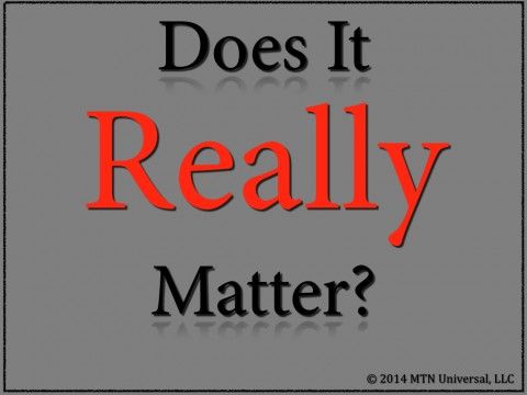 the words, does it really matter to be real? and an image of a red text