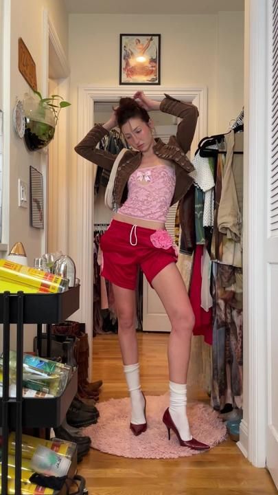 TikTok · Adrienne Reau Adrienne Reau, Basketball Shorts Outfit, Mao Isara, Heels Outfits, 2023 Trends, Shorts Outfit, Fire Fits, 2024 Vision, Basketball Shorts