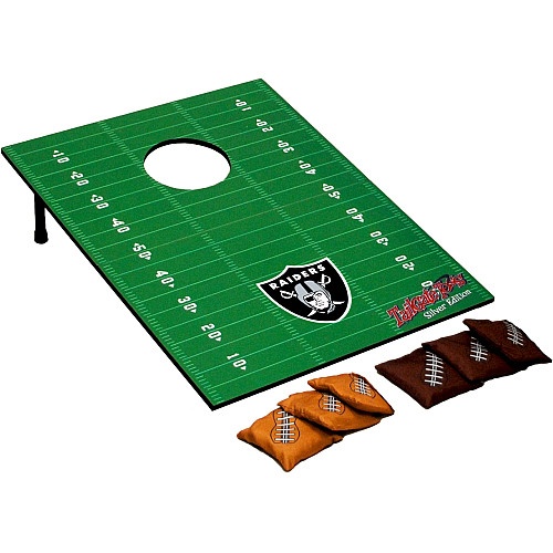 an image of a football field game set up with snacks on the side and in front