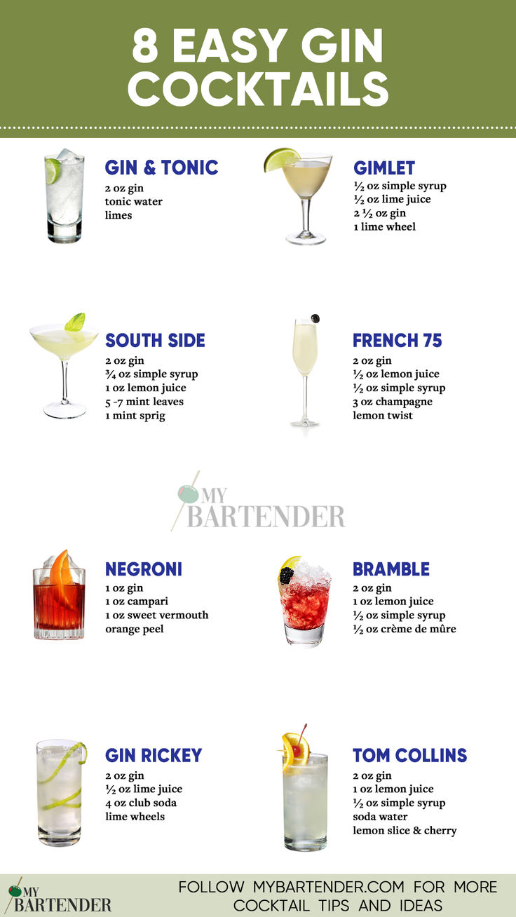 Easy Gin Cocktails Drink Combinations Alcohol, Gin Cocktail Recipes Easy, Hendricks Gin Cocktails, Simple Gin Cocktails, Gin Cocktails Recipes, Gin Cocktails Easy, Alcoholic Drinks Gin, Drinks With Gin, Gin Mixed Drinks