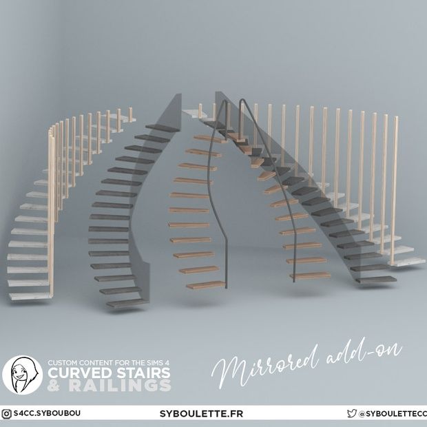 there is a set of stairs made out of wood