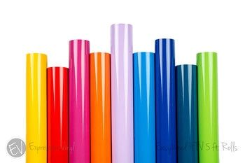 colorful plastic tubes stacked on top of each other in front of a white background,