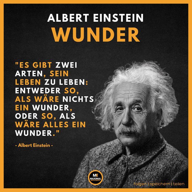 albert einstein quote with an image of the famous person in front of him and his name on