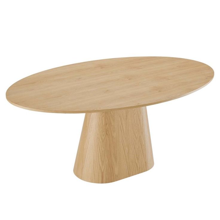 a round wooden table with two legs on an isolated white background for use as a centerpiece