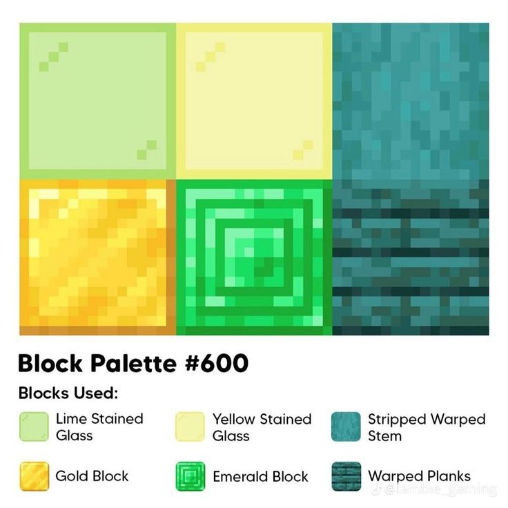 the block palette is designed to look like it has been made with different colors and shapes