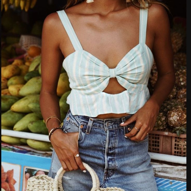 Size Xxs (Though This Was Big On Me, I Would Say Best For Someone Who Is An Xs Or S). Tularosa Aqua Striped Cami. Purchased This For A Miami Vacation Last Year But Didn’t End Up Wearing It - New Without Tags! Light Blue Summer Tops For Vacation, Light Blue Summer Vacation Tops, Light Blue Tops For Vacation, Light Blue Summer Tops For Beach, Striped Tops For Summer Vacation, Striped Summer Tops For Beach, Striped Summer Tops For Beach Season, Summer Striped Tops For Brunch, Striped Summer Top For Brunch