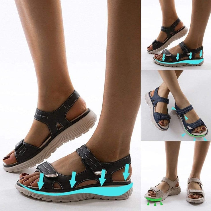 Women's Orthotic Sandals for Bunions Orthopedic Sandals, Orthopedic Shoes, Walking On Clouds, Walking Sandals, Heel Pain, Foot Health, Laura Lee, Sandals Summer, Walk On