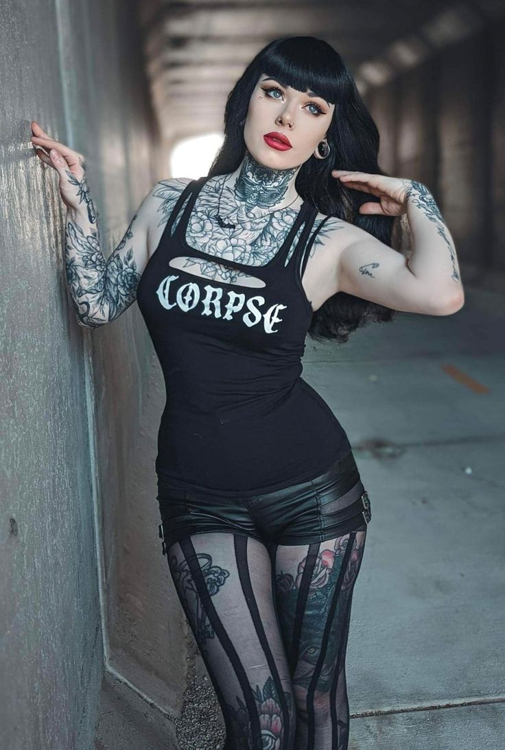 BRAND: Demi Loon DETAILS: Corpse - A must for living Dead girls. Morbidly cute graphic Goth Tank. 95% Cotton 5% Spandex Super soft & stretchy fabric for an easy fit A must have staple for living dead girls Sizing: XS: 32-33" Small: Bust 34-35" Medium: Bust 36-37" Large: Bust 38-39" XL: Bust 40-41" 2x: Bust 42-43" SKU- CP10 Living Dead Girl, Dead Girl, Girls Cuts, Wild Free, Living Dead, Gothic Girls, Gothic Outfits, Sleeveless Tshirt, Dark Fashion