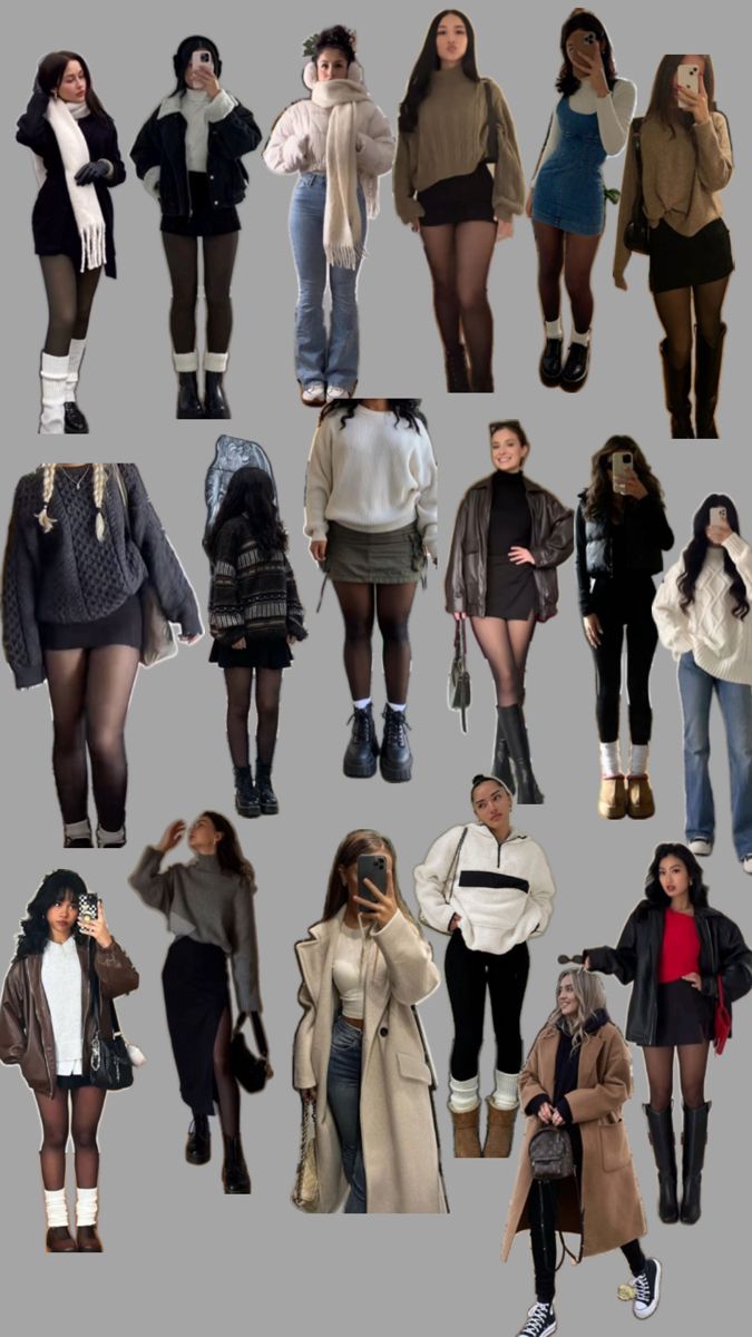 #winter outfits#fall outfits #black short skirts #boots Girls Winter Outfits, Style Leggings, Winter Fashion Outfits Casual, Cold Outfits, Everyday Fashion Outfits, Outfit Inspo Fall, Winter Clothes, Casual Style Outfits, Short Skirt