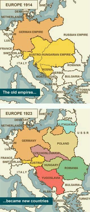 two maps showing europe and the middle east