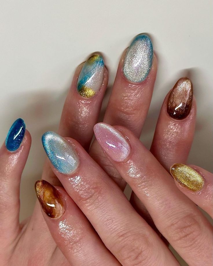 Gelx Apres Nails, Gelx Inspo Nails, Arty Nails, Unusual Nail Designs, Nail Art Colorful, Simple Nail Art Ideas, Simple Nail Design, Small Nails, Nail Art Pictures