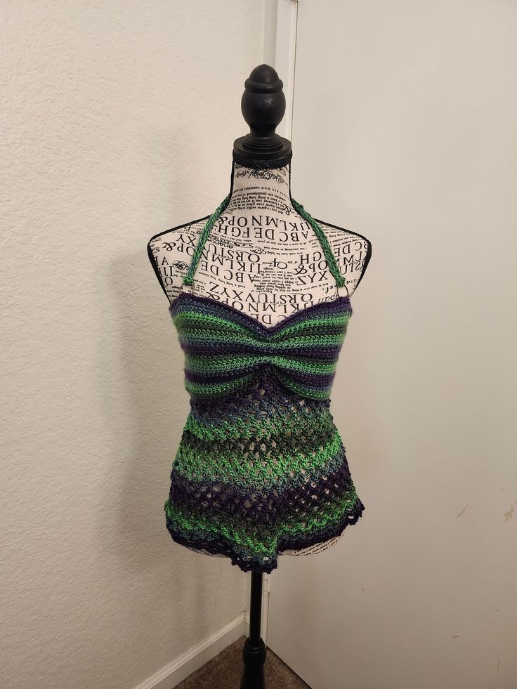 Handmade crochet top. Named: Why So Seriously Fae? Tube Top, Handmade Crochet, Womens Clothing Tops, Crochet Top, Tops & Tees, Ships, Crop Tops, Crochet, Purple