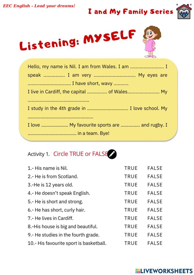 Activities For Listening Skills, Listening Exercises For Kids, Listening Worksheets For Kids, English Excercise, Listening Skills Worksheets, Listening Skills Activities, Listening Activities For Kids, Listening Worksheet, Active Listening Skills