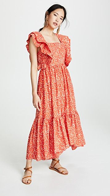 Luxe Living Coral | Ulla Johnson Freida Dress | Shopbop Printed Bridesmaid Dresses, Coral Bridesmaid, Coral Bridesmaid Dresses, Beautiful Bridesmaid Dresses, Weight Workout, Coral Print, Prep Recipes, Woman Dress, Floral Print Maxi