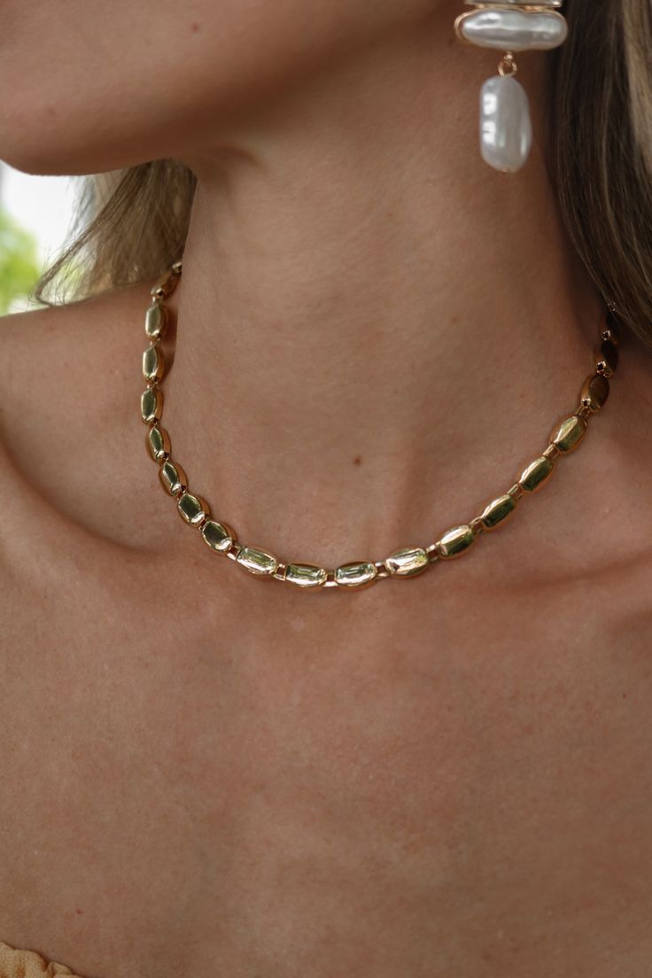 Gold choker. Adjustable clasp closure. All Lauren Nicole jewelry is nickel compliant. This item is Final Sale. Bridesmaid Jewelry Ideas, Lauren Nicole, Gold Choker, Bridesmaid Jewelry, Gold Coast, Jewelry Ideas, Final Sale, Choker, Gold Necklace