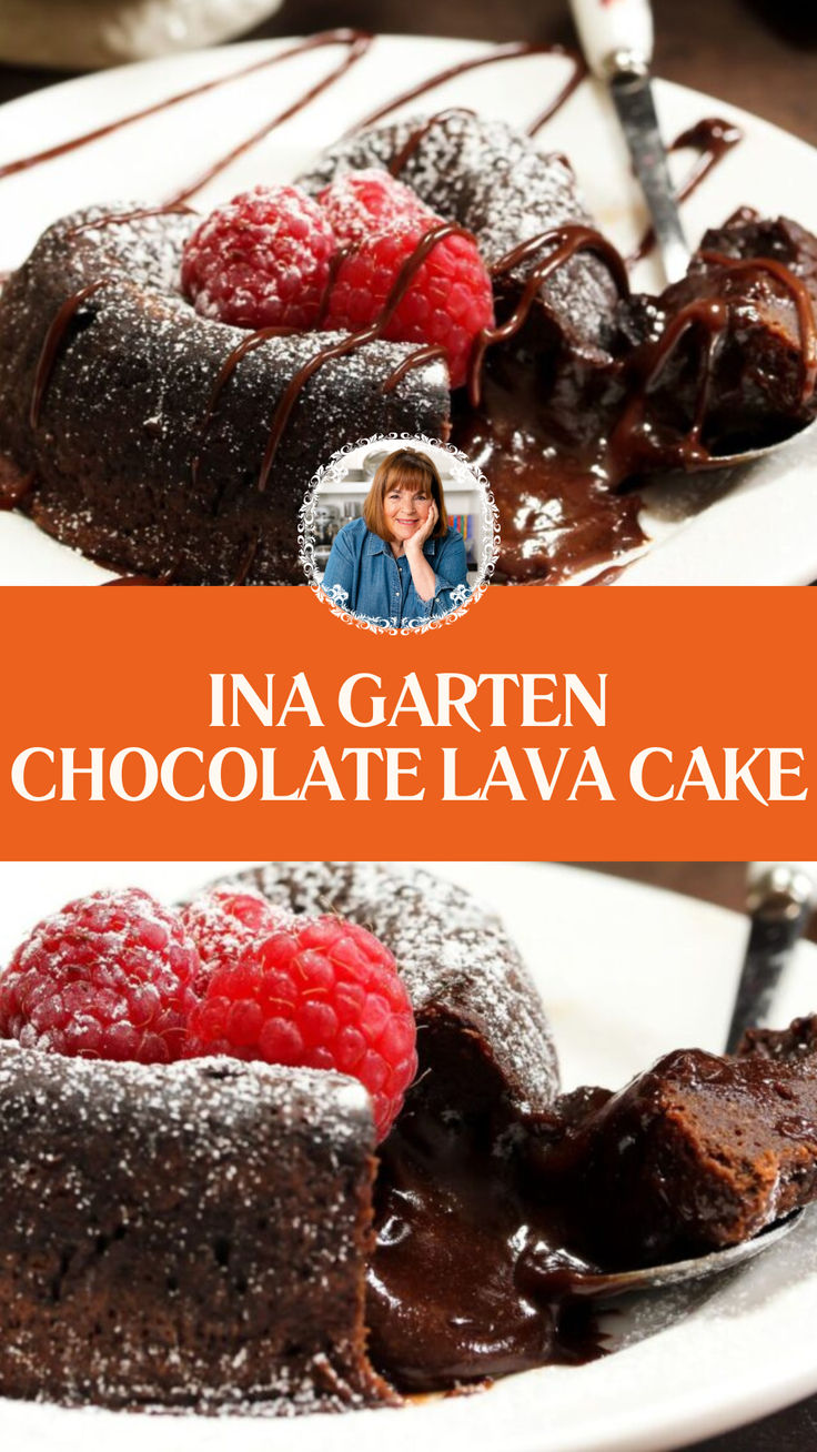 Ina Garten Chocolate Lava Cake Chocolate Lava Cake Gluten Free, Dutch Oven Chocolate Lava Cake, Pioneer Woman Lava Cake, Ina Garten Chocolate Cake Recipe, Volcano Chocolate Cake Lava, Molton Chocolate Lava Cake Recipe, Chocolate Lava Bundt Cake, Lava Cake Recipe Muffin Tin, Homemade Chocolate Lava Cake