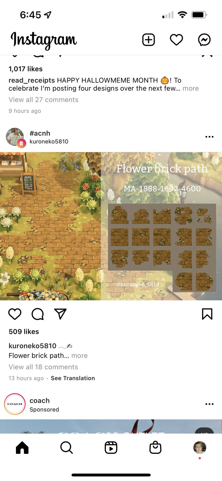 the instagram page on instagram is shown with an image of flowers and trees