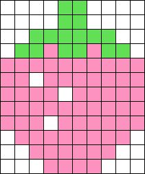 a pink and green square with white squares