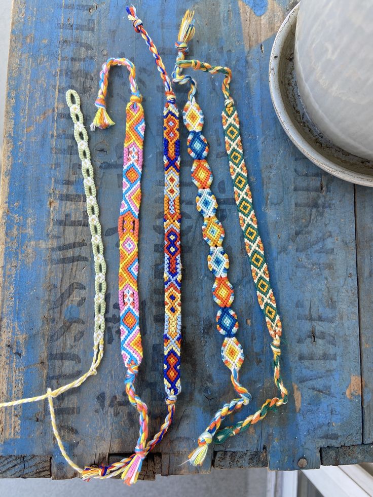 Thread bracelet, colourful bracelets, friendship bracelets Summer Thread Bracelets, Summer Friendship Bracelets, Friendship Bracelet Stack, String Bracelet Patterns, Bracelets Friendship, Thread Bracelet, Summer Bracelet, Friendship Bracelets Designs, Mazzy Star