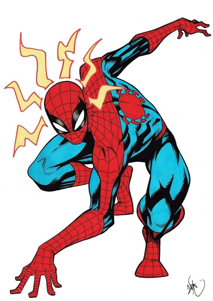 the amazing spider - man is depicted in this drawing