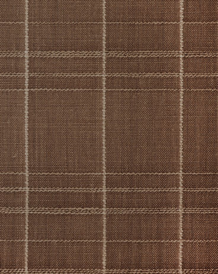 a brown and white plaid fabric