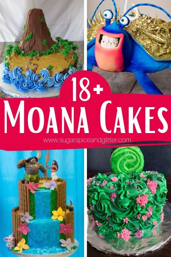 Moana Cake Ideas 1 Layer, Moana Diy Cake, Moana Sheet Cake Ideas, Moana Inspired Cake, Moana 1st Birthday Cake, Moana Doll Cake, Tamatoa Cake, Easy Moana Cake, Diy Moana Cake