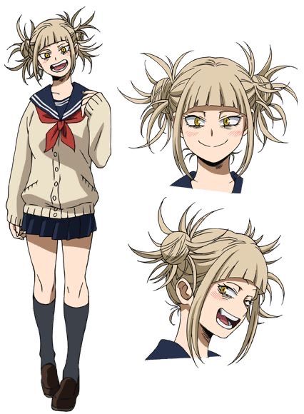 some anime character with different hair styles and clothes, one is wearing a sailor's uniform