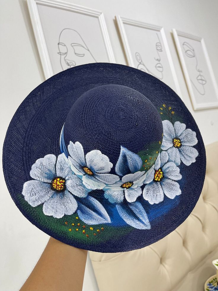 This Sun Hats item is sold by lailaecua. Ships from Parlin, NJ. Listed on Apr 9, 2024 Custom Made Hats, Gardening Hat, Fabric Painting On Clothes, Painted Items, Hand Painted Clothing, Denim And Diamonds, Painted Hats, Beaded Hat, Hat Custom