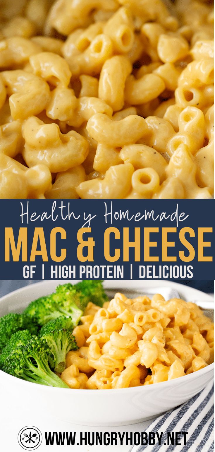 healthy homemade mac and cheese recipe with broccoli