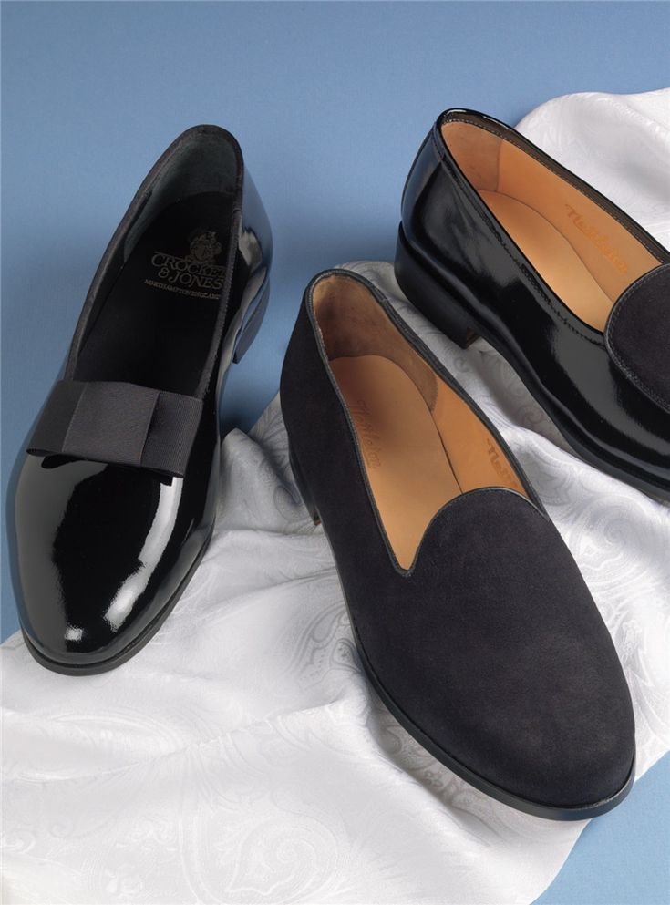 The Pump in Black Patent - The Ben Silver Collection Elegant Patent Leather Loafers With Glossy Finish, Luxury Glossy Loafers For Formal Occasions, Luxury Glossy Finish Loafers For Formal Events, Luxury Glossy Finish Loafers For Formal Occasions, Luxury Glossy Finish Formal Loafers, Elegant Fitted Patent Leather Loafers, Formal Patent Leather Loafers With Glossy Finish, Sleek Black Formal Dress Shoes, Black Glossy Finish Loafers For Formal Occasions