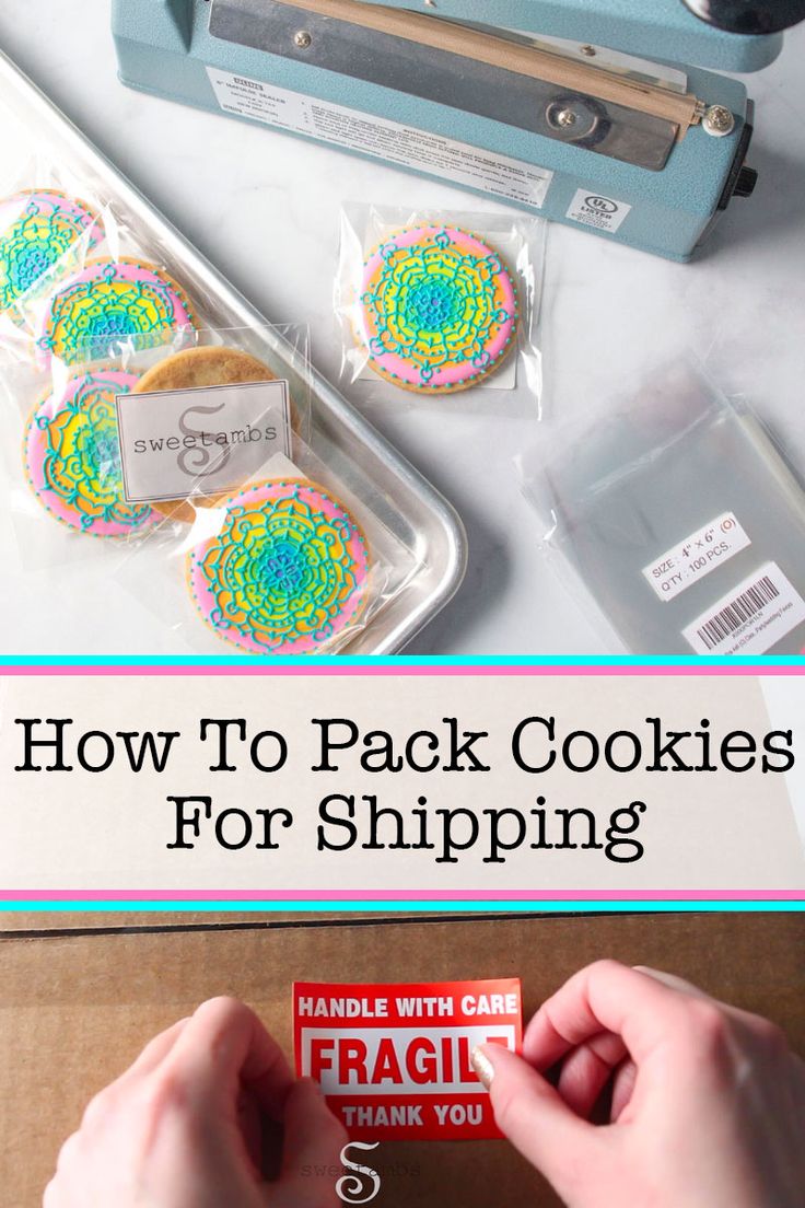 how to pack cookies for shipping with the help of a cookie maker and baking supplies