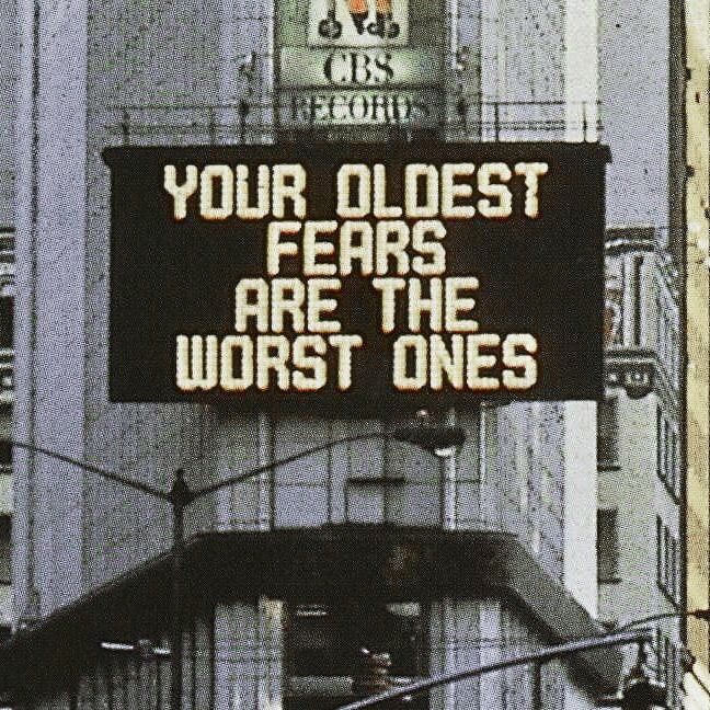 an advertisement on the side of a building that says your closet fears are the worst ones