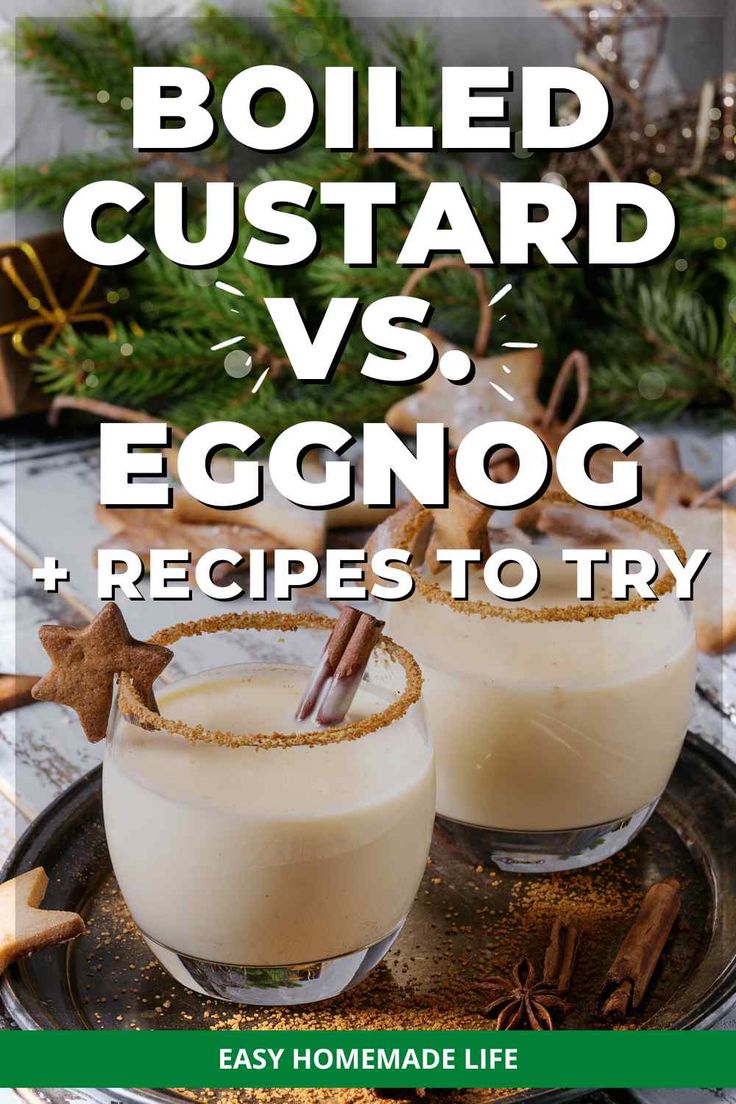 boiled custard versus eggnog and recipes to try - easy homemade life