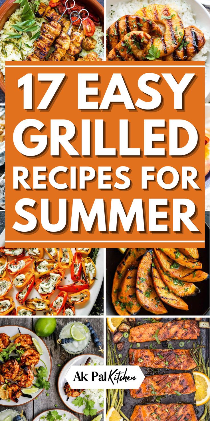 Explore a variety of summer grilled recipes for dinner perfect for your next outdoor gathering. From classic BBQ grilled recipes to Healthy grilled recipes, there's something for everyone. Fire up the grill and savor the flavors of grilled chicken recipes, grilled vegetable recipes, grilled seafood recipes, grilled burger recipes, grilled salmon recipes, and grilled shrimp recipes. These easy grilling recipes are ideal for summer evenings, offering a satisfying and memorable dining experience. Summer Grilled Recipes, Easy Grilled Recipes, Gas Grill Recipes, Easy Summer Grilling Recipes, Grilled Dinner Recipes, Grilled Burger Recipes, Grilled Vegetable Recipes, Grilled Recipes, Grilled Seafood Recipes