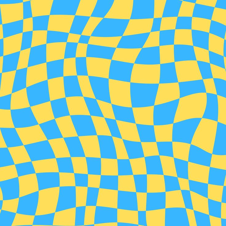 an abstract blue and yellow background with wavy lines in the shape of rectangles