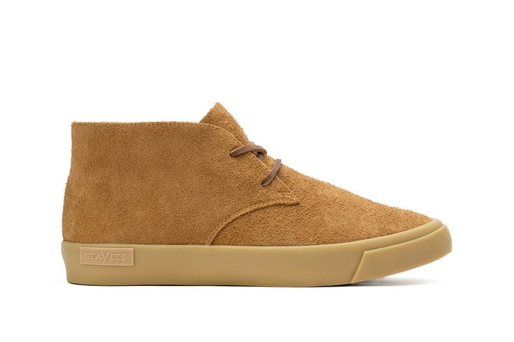 Mens - Maslon Desert Boot - Maple Casual Suede High-top Sneakers For Fall, Casual Leather Ankle Boot Sneakers, Casual Ankle Boot Sneakers With Rubber Sole, Casual Low-top Chukka Boots With Leather Sole, Casual Brown Boots With Abzorb Midsole, Fall Low-top Boots With Textured Sole, Classic Low-top Boots With Textured Sole, Vibram Sole Ankle Boot Sneakers For Walking, Fall Ankle-high Sneakers With Leather Sole