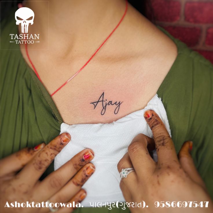 TashanTattoo
AshokTattooWala
S.4.5,Tirupati plaza
Opp. New bus stand
Near gd modi collage
Palanpur (gujrat)
9586697547
9687533310 Ajay Name Tattoo, Tattoo Name, Name Tattoo, Name Tattoos, Tattoo Ideas, Tattoos, Quick Saves