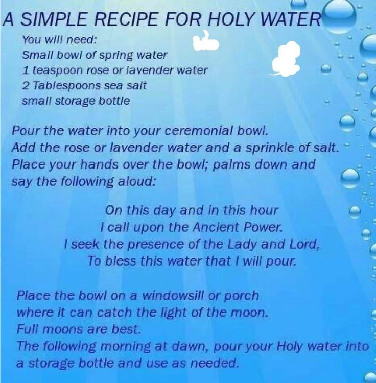 Indigo Water Hoodoo, How To Make Holy Water, Water In Witchcraft, Baneful Magick, Water Witchcraft, Water Magick, Protection Rituals, Magical Universe, Hoodoo Spells