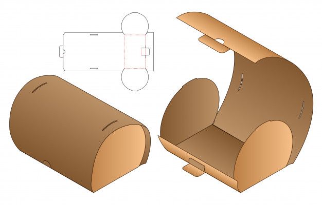 an open cardboard box with the lid cut out and ready to be used as a chair