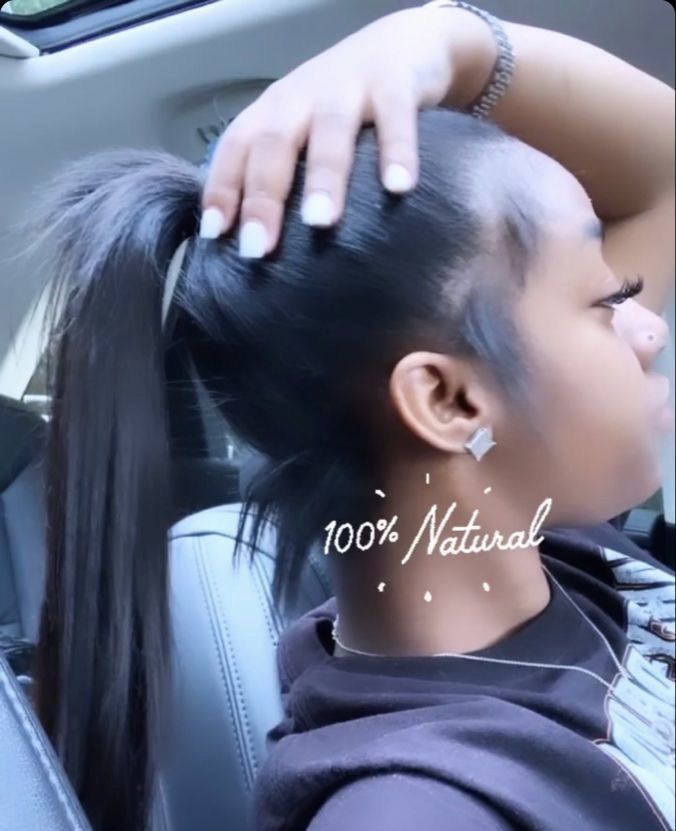 Pressed Natural Hair, Silk Press Natural Hair, Natural Straight Hair, Cute Box Braids Hairstyles, Dyed Natural Hair, Natural Curls Hairstyles, Flat Iron Hair Styles, Slick Hairstyles, Hair Ponytail Styles