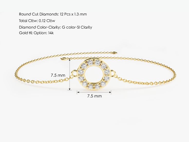 Introducing our Minimalist Round Diamond Bracelet in 14K Gold, a perfect fusion of understated elegance and timeless beauty. Each round diamond is hand-selected for its exceptional quality. This bracelet is meticulously crafted to elevate your style and add a touch of sophistication to any ensemble. Different size diamonds are also available for this bracelet. Please feel free to contact us for further info.Features• Made to Order• Gold Kt: 14K• Gold Colors: Rose Gold, Yellow Gold, White Gold• G Round Diamond Bracelet, Bracelet Size Chart, Gold G, Gold Armband, Gold Colors, Layered Bracelets, Timeless Accessories, Understated Elegance, Colorful Bracelets